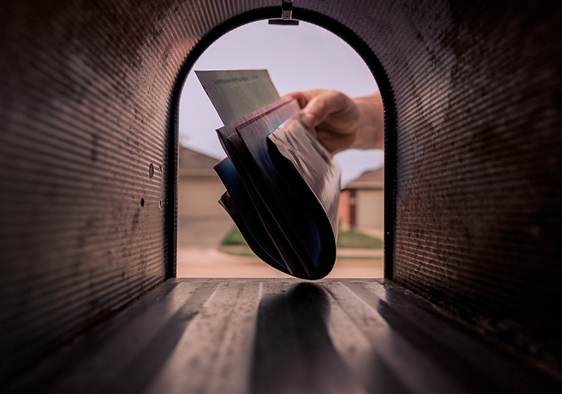 Taking Mail out of a Mailbox