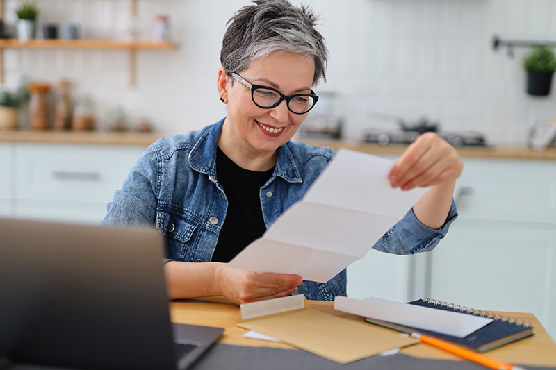 Woman Reading Letter