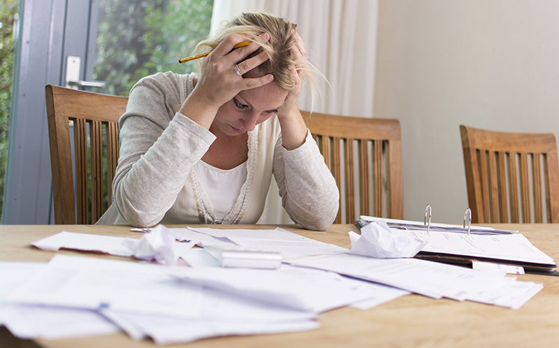 Woman worried about tax debt