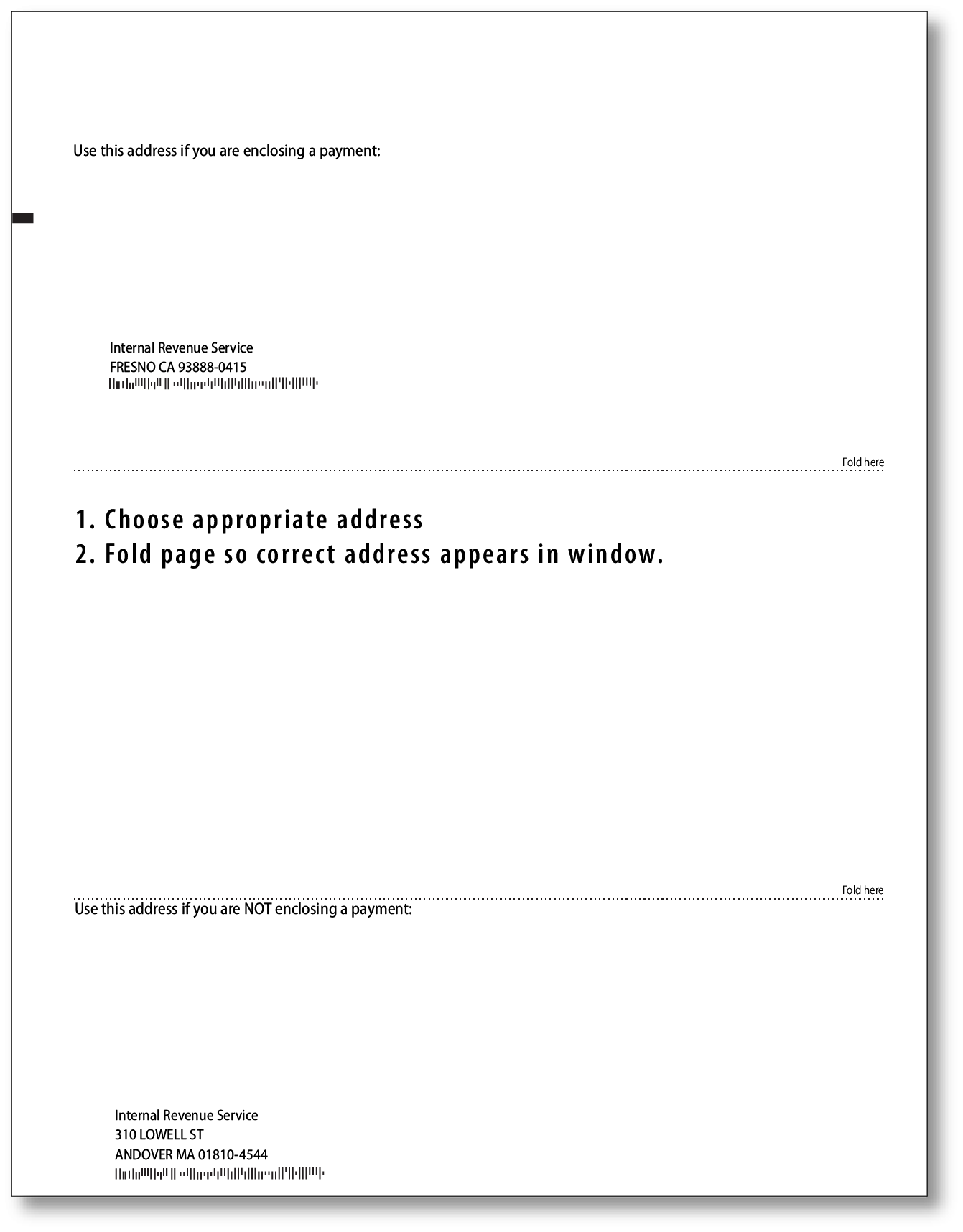 IRS Audit Letter CP3219A - Sample 2