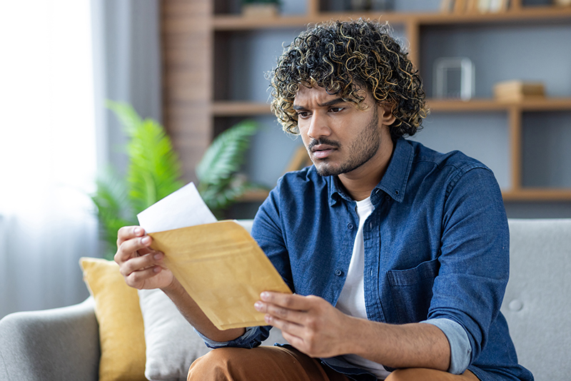Handcuffs laying on a 1040 form