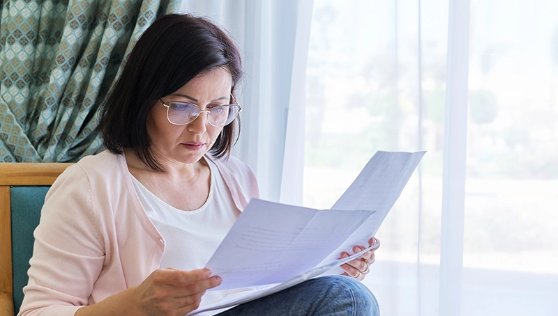 Woman Reading Letter