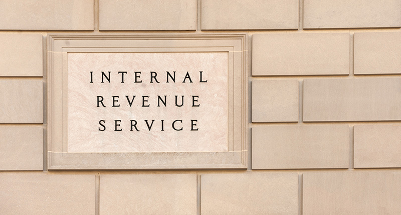 Internal Revenue Service Sign