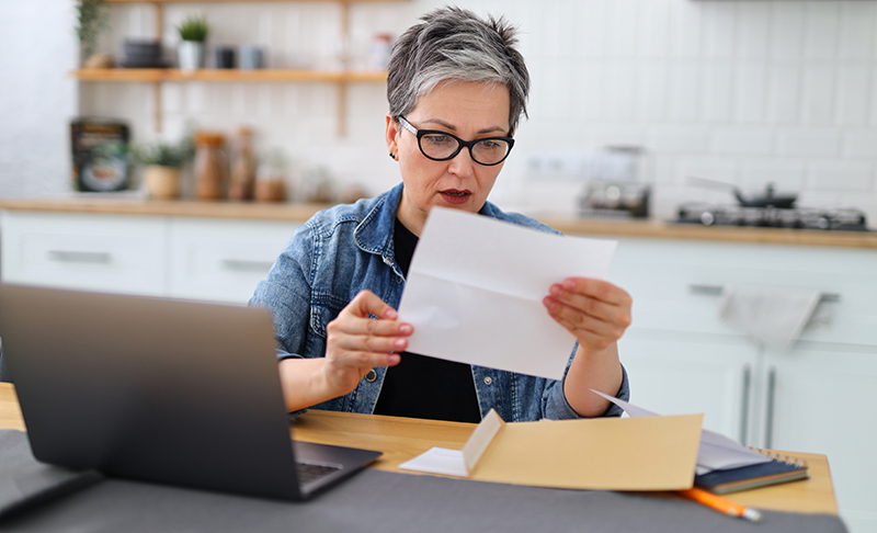 Woman Reading Letter